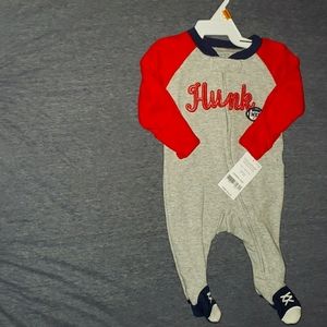 New born footie pajamas